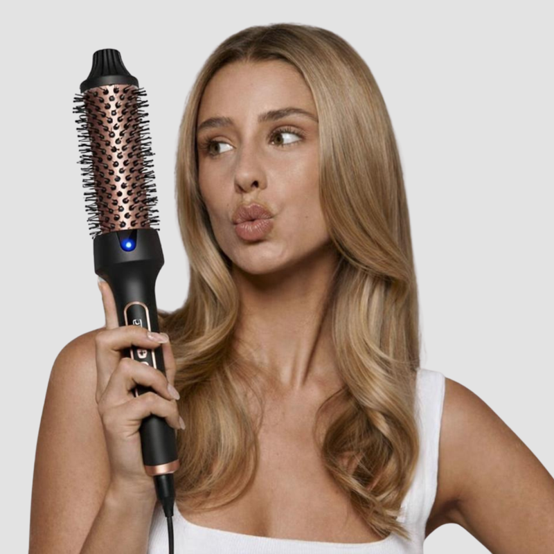 Start on towel-dried hair